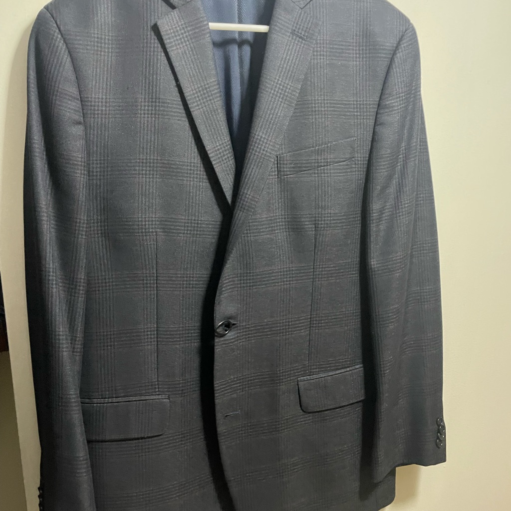 Michael Michael Kors Charcoal Plaid Blazer